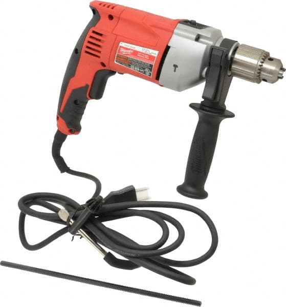 Milwaukee Tool - 120 Volt 1/2" Keyed Chuck Electric Hammer Drill - 0 to 48,000 BPM, 0 to 2,800 RPM - Strong Tooling