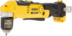 DeWALT - 20 Volt 3/8" Chuck Right Angle Handle Cordless Drill - 0-650 & 0-2000 RPM, Keyless Chuck, Reversible, Lithium-Ion Batteries Not Included - Strong Tooling