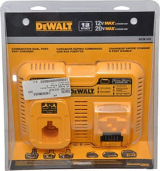 DeWALT - 12 to 20 & 7.2 to 18 Volt, 2 Battery Lithium-Ion, NiCad & NiMH Power Tool Charger - 1 hr to Charge - Strong Tooling