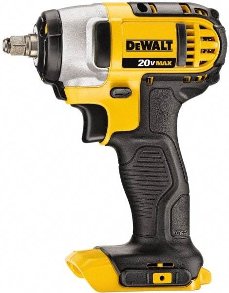 DeWALT - 3/8" Drive 20 Volt Pistol Grip Cordless Impact Wrench & Ratchet - 2,300 RPM, 0 to 2,700 BPM, 130 Ft/Lb Torque, Lithium-Ion Batteries Not Included - Strong Tooling