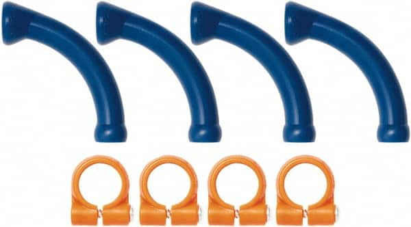 Loc-Line - 1/4" Hose Inside Diam, Coolant Hose Extended Elbow - For Use with Loc-Line Modular Hose System - Strong Tooling