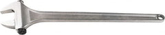 Channellock - 3" Jaw Capacity, 30" Standard Adjustable Wrench - Chrome Vanadium Steel, Chrome Finish, 30" OAL - Strong Tooling