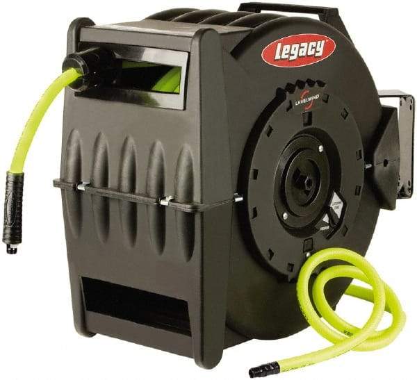 Legacy - 75' Spring Retractable Hose Reel - 300 psi, Hose Included - Strong Tooling