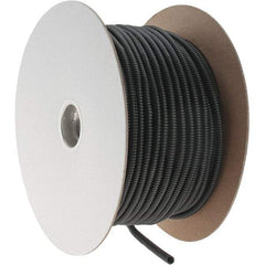 Value Collection - 0.27" ID, Black Polyethylene Corrugated Cable Sleeve - 250' Coil Length, -40 to 200°F - Strong Tooling