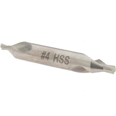 Value Collection - #4 Plain Cut 60° Incl Angle High Speed Steel Combo Drill & Countersink - Strong Tooling