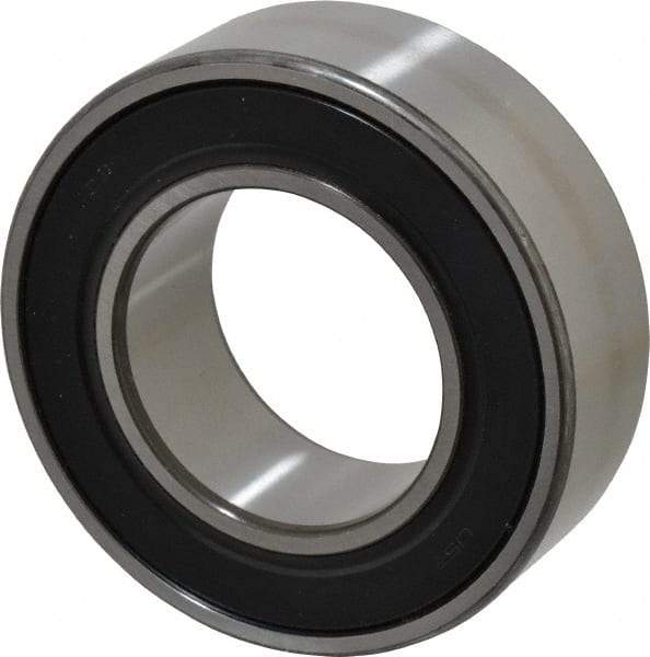 SKF - 50mm Bore Diam, 90mm OD, Double Seal Angular Contact Radial Ball Bearing - 30.2mm Wide, 2 Rows, Round Bore, 39,000 Lb Static Capacity, 48,800 Lb Dynamic Capacity - Strong Tooling