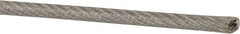 Value Collection - 1/8" x 3/32" Diam, Aircraft Cable - 920 Lb Breaking Strength, 7 x 7 Strand Core, Vinyl Coating - Strong Tooling