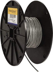 Value Collection - 1/8" x 3/32" Diam, Aircraft Cable - 920 Lb Breaking Strength, 7 x 7 Strand Core, Vinyl Coating - Strong Tooling