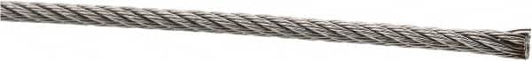 Value Collection - 3/32" Diam, Aircraft Cable - 920 Lb Breaking Strength, 7 x 7 Strand Core - Strong Tooling