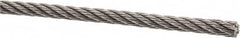 Value Collection - 1/8" Diam, Aircraft Cable - 1,700 Lb Breaking Strength, 7 x 7 Strand Core - Strong Tooling