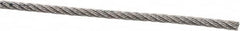 Value Collection - 1/16" Diam, Aircraft Cable - 480 Lb Breaking Strength, 7 x 7 Strand Core - Strong Tooling