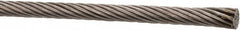 Value Collection - 3/16" Diam, Aircraft Cable - 4,700 Lb Breaking Strength, 1 x 19 Single Strand - Strong Tooling