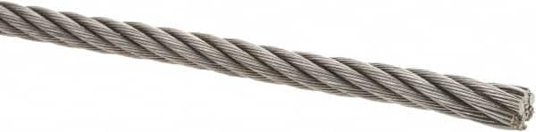 Value Collection - 3/8" Diam, Steel Wire Rope - 10,980 Lb Breaking Strength, 6 x 19 IWRC - Strong Tooling