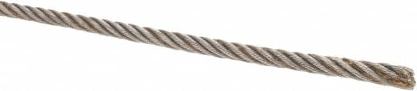 Value Collection - 3/16" Diam, Steel Wire Rope - 2,770 Lb Breaking Strength, 6 x 19 IWRC - Strong Tooling