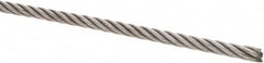 Value Collection - 1/4" Diam, Steel Wire Rope - 4,940 Lb Breaking Strength, 6 x 19 IWRC - Strong Tooling