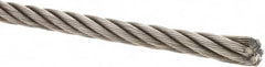 Value Collection - 1/2" Diam, Steel Wire Rope - 19,260 Lb Breaking Strength, 6 x 19 IWRC - Strong Tooling