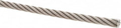 Value Collection - 5/16" Diam, Steel Wire Rope - 8,240 Lb Breaking Strength, 6 x 19 IWRC - Strong Tooling