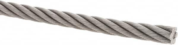 Value Collection - 1/2" Diam, Steel Wire Rope - 20,700 Lb Breaking Strength, 6 x 19 IWRC - Strong Tooling