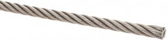 Value Collection - 5/16" Diam, Steel Wire Rope - 7,660 Lb Breaking Strength, 6 x 19 IWRC - Strong Tooling