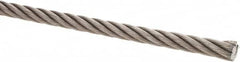 Value Collection - 3/8" Diam, Steel Wire Rope - 10,980 Lb Breaking Strength, 6 x 37 IWRC - Strong Tooling