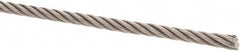 Value Collection - 1/4" Diam, Steel Wire Rope - 4,940 Lb Breaking Strength, 6 x 37 IWRC - Strong Tooling