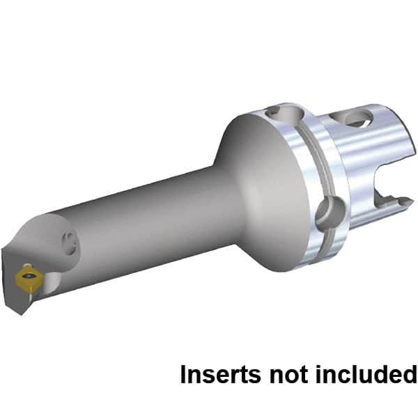 Kennametal - Right Hand Cut, 32mm Min Bore Diam, Size KM40TS Steel Modular Boring Cutting Unit Head - 80.04mm Max Bore Depth, Through Coolant, Compatible with DP.. 11T308, DP.. 3252 - Strong Tooling