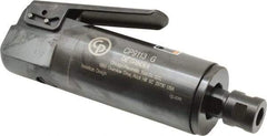 Chicago Pneumatic - 1/4" Collet, Straight Handle, Straight Air Die Grinder - 25,000 RPM, Front Exhaust, 31.79 CFM, 1 hp, 6.21 bar, 1/4" Inlet - Strong Tooling