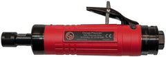 Chicago Pneumatic - 1/4" Collet, Straight Handle, Straight Air Die Grinder - 24,000 RPM, Rear Exhaust, 31.79 CFM, 0.8 hp, 6.21 bar, 3/8 BSP - Strong Tooling