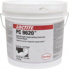 Loctite - 128 Fluid Ounce Container, Gray, Tub Magnesium Phosphate Construction Adhesive - Series Magna-Grout, 15 to 22 min Fixture Time, Indoor, Outdoor - Strong Tooling