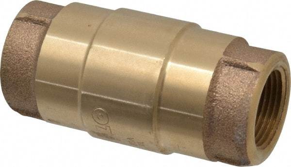 Strataflo - 3/4" Brass Check Valve - Inline, FNPT x FNPT, 200 WOG - Strong Tooling