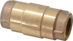 Strataflo - 3/4" Brass Check Valve - Inline, FNPT x FNPT, 400 WOG - Strong Tooling