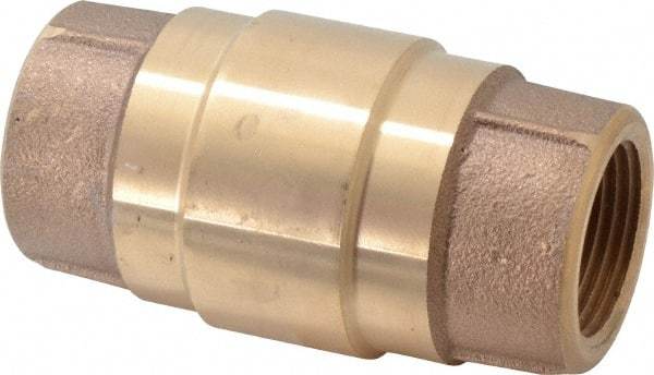 Strataflo - 1" Brass Check Valve - Inline, FNPT x FNPT, 400 WOG - Strong Tooling