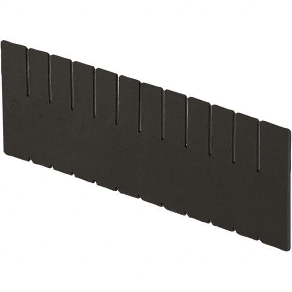 LEWISBins+ - 11-1/4" High, Black Bin Divider - Use with DC3120, Long Side Measures 11.3" Tall - Strong Tooling