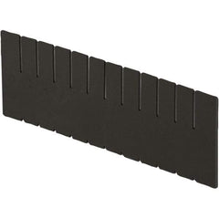 LEWISBins+ - 11-1/4" High, Black Bin Divider - Use with DC3120, Long Side Measures 11.3" Tall - Strong Tooling