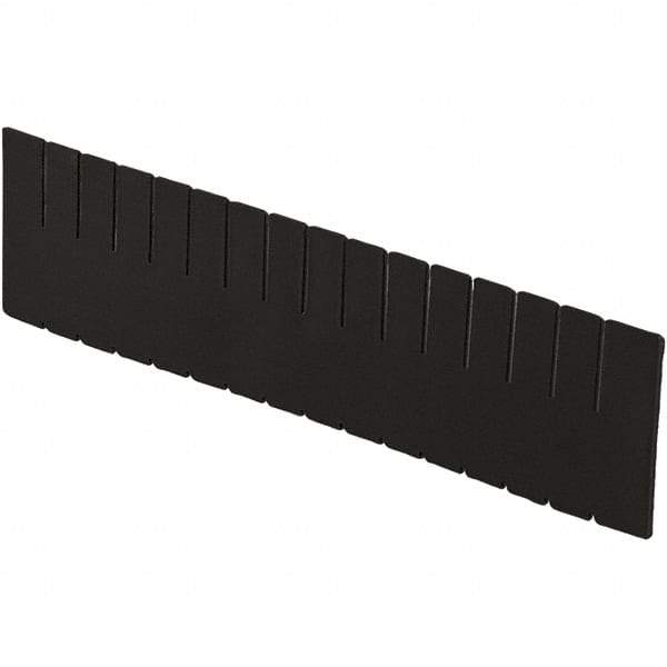 LEWISBins+ - 20-1/4" High, Black Bin Divider - Use with DC3120, Long Side Measures 11.3" Tall - Strong Tooling