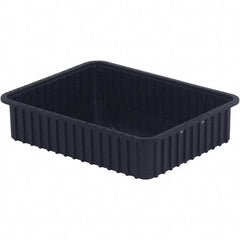 LEWISBins+ - 17-3/8" Wide x 5" High, Black Bin Divider Box - Use with DV1750 Short, DV2250 Long - Strong Tooling