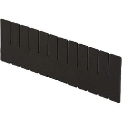 LEWISBins+ - 5-3/8" High, Black Bin Divider - Use with DC2060, Short Side Measures 5.4" Tall - Strong Tooling