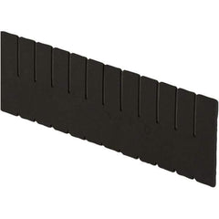 LEWISBins+ - 5-3/8" High, Black Bin Divider - Use with DC2060, Long Side Measures 5.4" Tall - Strong Tooling