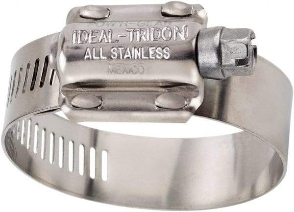 IDEAL TRIDON - SAE Size 462, 3-3/4 to 4-5/8" Diam, Stainless Steel High Torque Worm Drive Clamp - 5/8" Wide, Material Grade 304, Series 60 - Strong Tooling