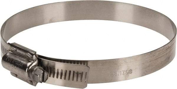 IDEAL TRIDON - SAE Size 512, 4-1/4 to 5-1/8" Diam, Stainless Steel High Torque Worm Drive Clamp - 5/8" Wide, Material Grade 304, Series 60 - Strong Tooling