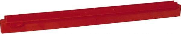 Vikan - 20" Rubber Blade Squeegee Refill - Double Edge, Red, Plastic Holder - Strong Tooling