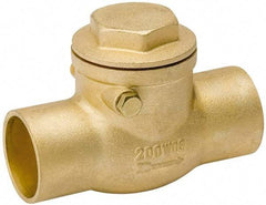 Value Collection - 3/4" Brass Check Valve - Check Swing, C x C, 200 WOG - Strong Tooling