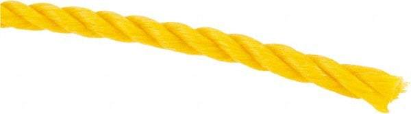 Value Collection - 2,400' Max Length Polypropylene Twisted Rope - 1/4" Diam, 141 Lb Capacity - Strong Tooling