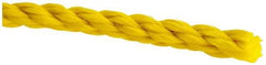 Value Collection - 1,200' Max Length Polypropylene Twisted Rope - 1/4" Diam, 141 Lb Capacity - Strong Tooling