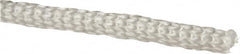 Value Collection - 1,000' Max Length Polypropylene Solid Braid Abrasion Resistant Rope - 1/4" Diam, 127 Lb Capacity - Strong Tooling