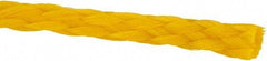 Value Collection - 1,000' Max Length Polypropylene Hollow Braid Flexible Rope - 3/8" Diam, 262 Lb Capacity - Strong Tooling