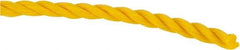 Value Collection - 1,200' Max Length Polypropylene Twisted Rope - 3/16" Diam, 81 Lb Capacity - Strong Tooling