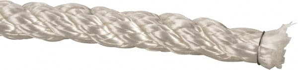 Value Collection - 600' Max Length Polyester Twisted Rope - 1/2" Diam, 636 Lb Capacity - Strong Tooling