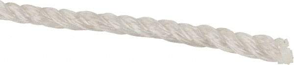 Value Collection - 1,200' Max Length Polyester Twisted Rope - 1/4" Diam, 165 Lb Capacity - Strong Tooling