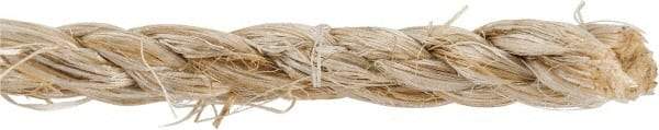 Value Collection - 2,400' Max Length Sisal Twisted Rope - 1/4" Diam, 48 Lb Capacity - Strong Tooling